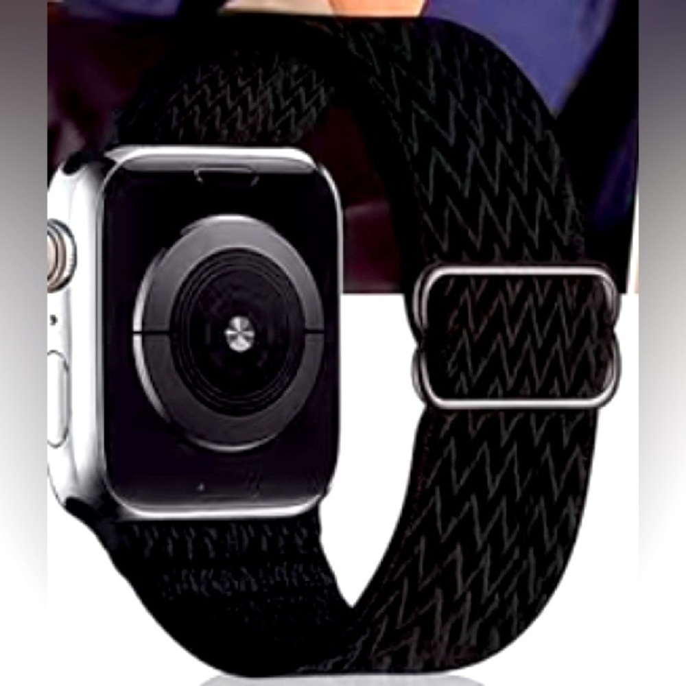 Black Nylon Loop Apple Watch Band